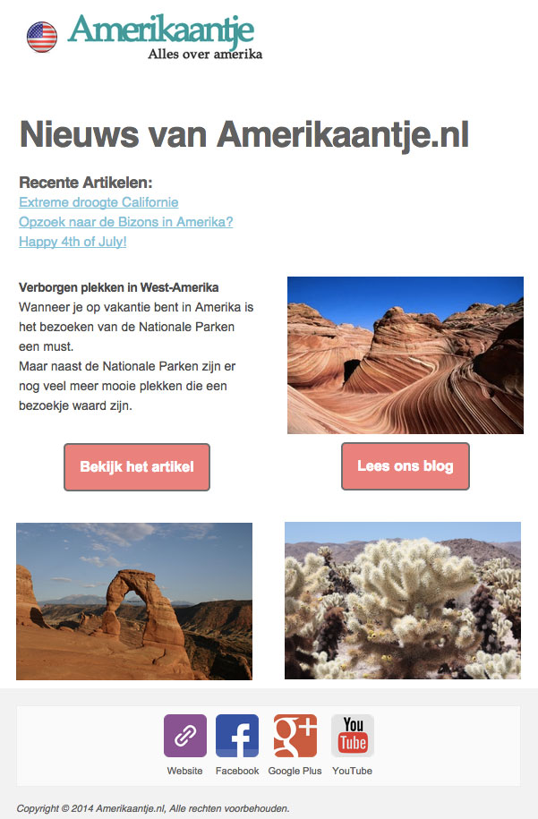 nieuwsbriefamerikaantje