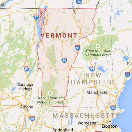 kaart vermont