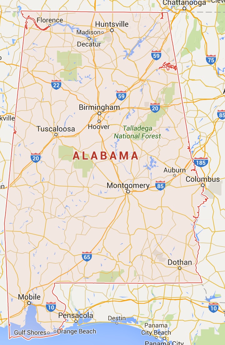 Kaart alabama
