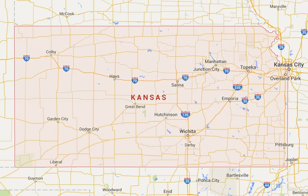 kaart Kansas