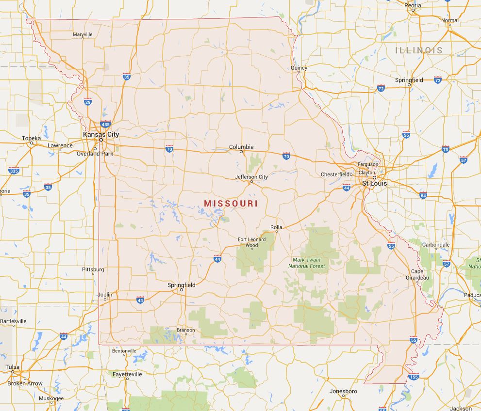missouri Kaart
