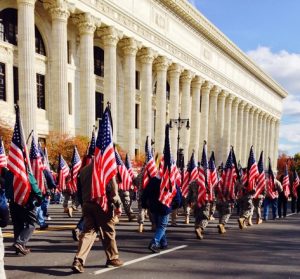 Veterans day feestadg amerika
