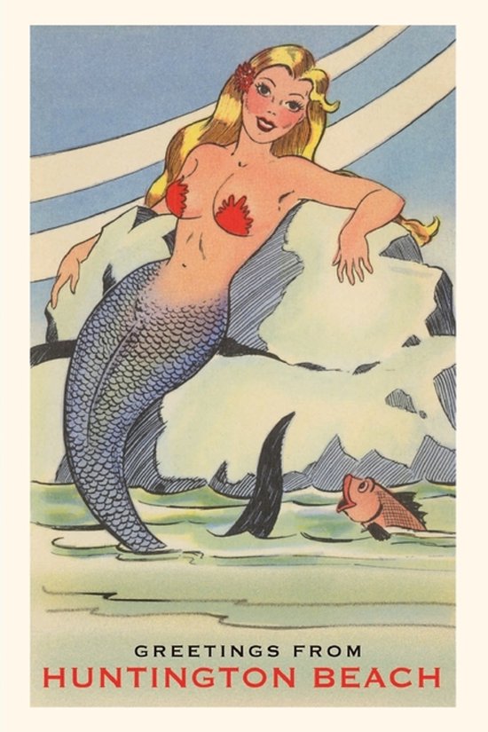 Pocket Sized - Found Image Press Journals-The Vintage Journal Greetings from Huntington Beach, California