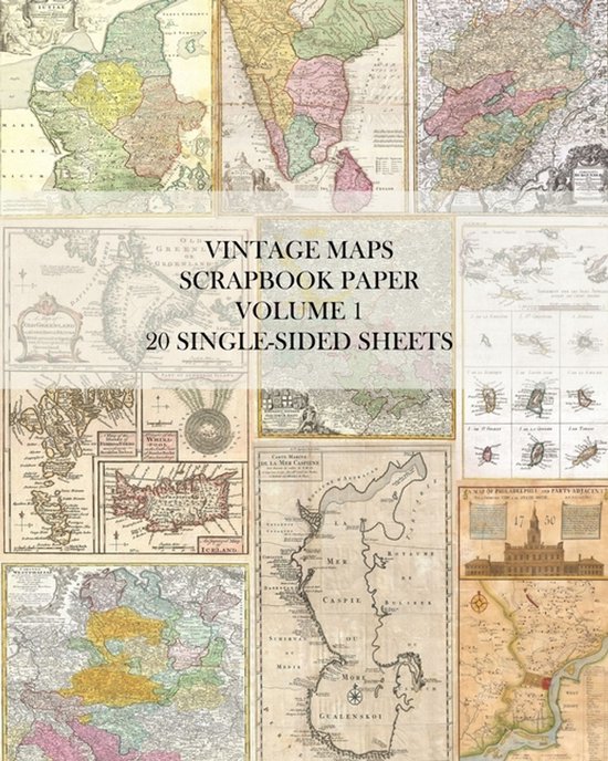 Vintage Maps Scrapbook Paper Volume 1