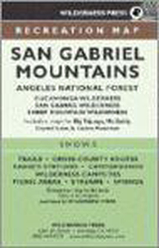 Map San Gabriel Mountains