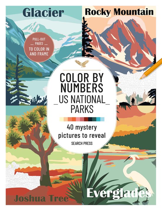 Colour by Numbers- Color by Numbers: US National Parks